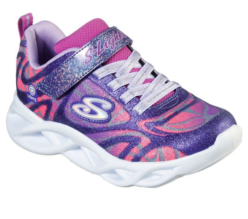 Skechers Flickor Lila/Olika Färger Sneakers - S Lights: Twisty Brights - Dazzle Flash - Sverige (UOL